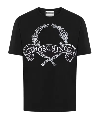 Moschino Short Sleeve T-shirt In Black