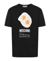 Moschino Logo-printed Crewneck T-shirt In Black