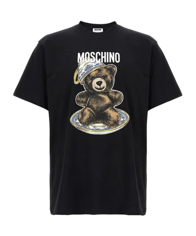 Moschino T-shirt With Print In Black