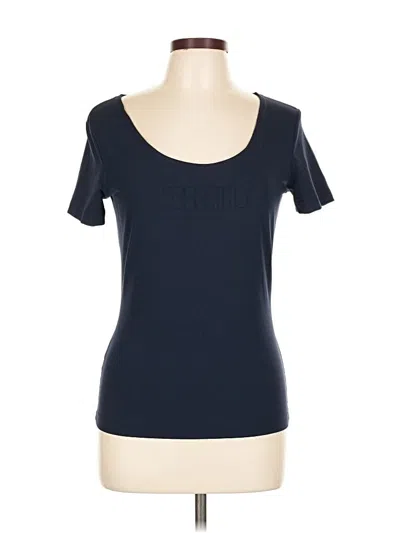 Pre-owned Moschino Short Sleeve T-shirt In Blue