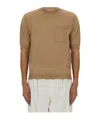 Moschino Couture Beige Wool Silk Sweater In Multi