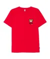 Moschino Crew Neck Graphic Print T-shirt In Red