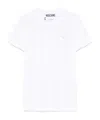 Moschino Crew Neck Embroidered Design T-shirt In White