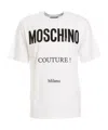 Moschino Couture Man T-shirt White Size L Organic Cotton In White