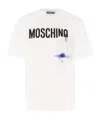 Moschino Office Inspiration Jersey T-shirt In White