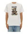 Moschino Teddy Bear Print Crewneck T-shirt In White