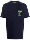 Moschino Short Sleeve T-shirt With Graphic Print In Blue