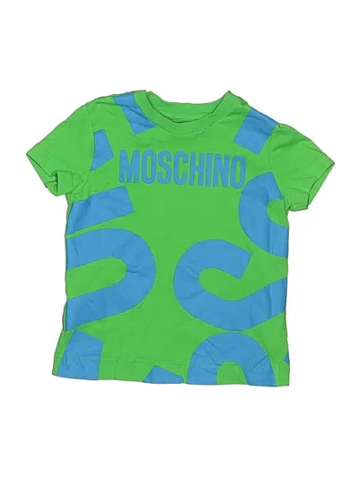 Pre-owned Moschino Kids' Short Sleeve T-shirt In Green