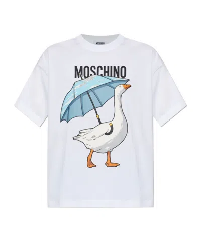 Moschino Short Sleeve T-shirt In White
