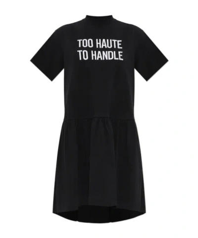 Moschino Short-sleeved Dress In Black