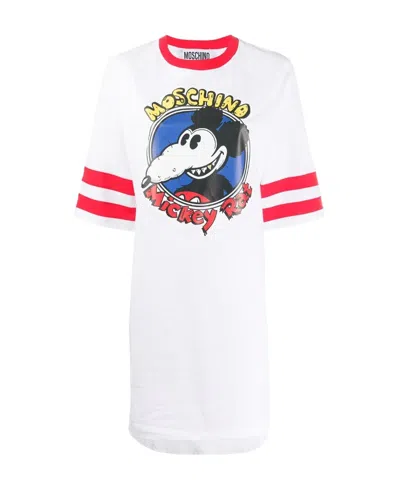 Moschino Short-sleeved Dress In White