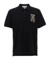 Moschino Short-sleeved Polo Shirt In Black