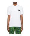 Moschino Short-sleeved Polo Shirt In White