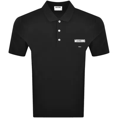 Moschino Short Sleeved Polo T Shirt Black