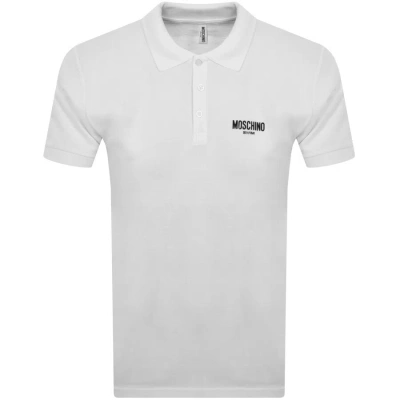 Moschino Short Sleeved Polo T Shirt White