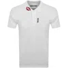 MOSCHINO MOSCHINO SHORT SLEEVED POLO T SHIRT WHITE