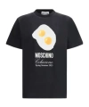 Moschino Logo-printed Crewneck T-shirt In Black