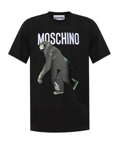 Moschino Short-sleeved T-shirt In Black