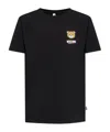 Moschino Teddy Bear Patch T-shirt With In Black