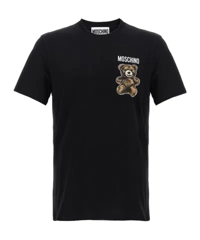 Moschino Short-sleeved T-shirt In Black