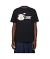Moschino T-shirt Whit Maxi Print In Black