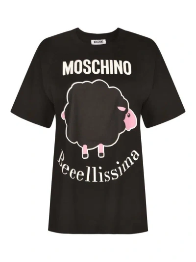 Moschino Short-sleeved T-shirt In Black