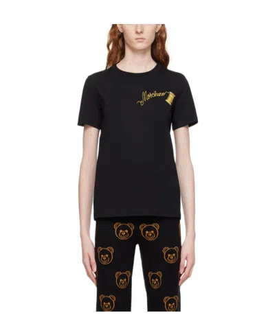 Moschino Short-sleeved T-shirt In Black