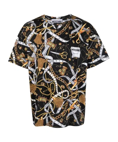 Moschino Short-sleeved T-shirt In Black