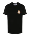 Moschino Teddy Bear Patch T-shirt With In Black