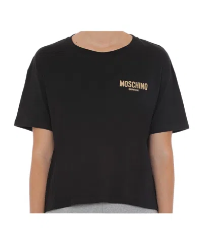 Moschino Short-sleeved T-shirt In Black