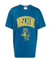 Moschino Logo-print Cotton T-shirt In Blue