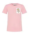Moschino Graphic Printed Crewneck T In Pink