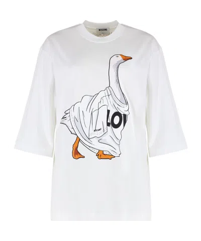 Moschino Couture Printed T-shirt In White