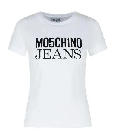 MOSCHINO MOSCHINO JEANS LOGO PRINTED CREWNECK T-SHIRT