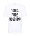 Moschino Versatile Crew Neck T-shirt In White