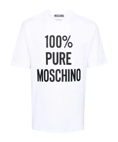 MOSCHINO SHORT-SLEEVED T-SHIRT WITH ROUND NECK