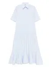 Moschino Short-sleeves Midi Dress In Blue