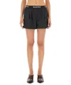 Moschino Wool Shorts In Black