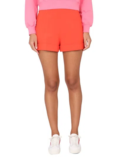 Moschino Shorts In Cady In Red