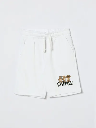 Moschino Kids' ショートパンツ  ボーイ カラー ホワイト In White