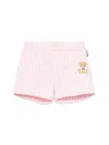 Moschino Gingham-pattern Shorts In Pink