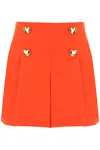 MOSCHINO SHORTS WITH HEARTSHAPED BUTTONS