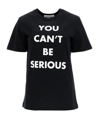 Moschino Short-sleeved T-shirt In Black