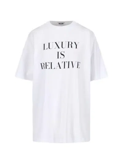 Moschino Klassisches T-shirt In White