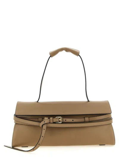 Moschino Shoulder Bag In Beige