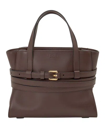 Moschino Shoulder Bag In Brown