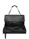 Moschino Logo-embossed Leather Shoulder Bag In Multi Black
