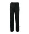Moschino Side Button Casual Pants In Black