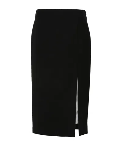 MOSCHINO MOSCHINO SIDE-SLIT ZIPPED SKIRT