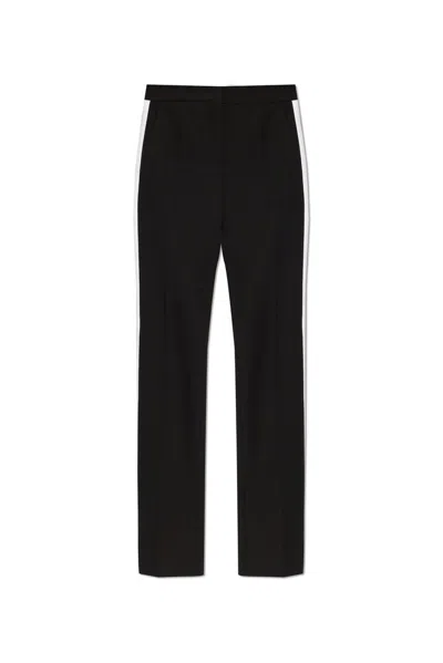 Moschino Side Stripe Detailed Trousers In Black